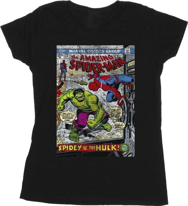 Immagine prodotto Spider-Man VS Hulk Cover Maglietta Donna (S)