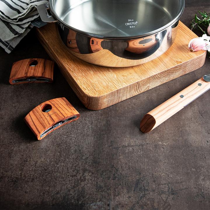 Actual product image Cristel Pans and pot handle Casteline olive wood (8 cm, Wood)