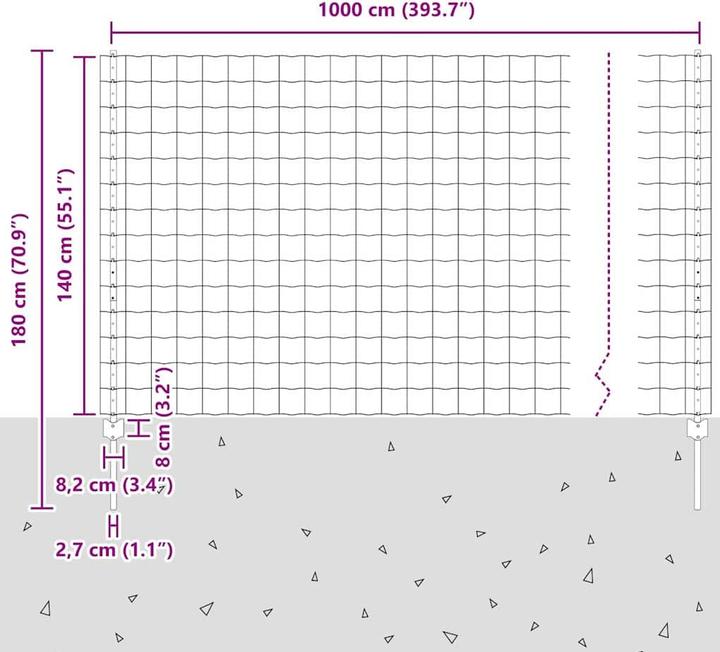 Produktbild vidaXL Aussenbarriere