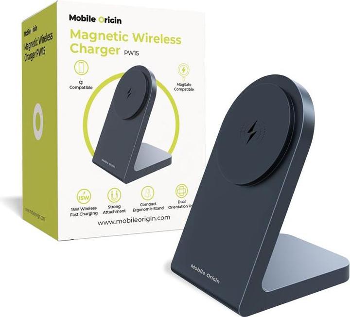 Mobile Origin Magnetic Wireless Charger PW15 MagSafe Compatible