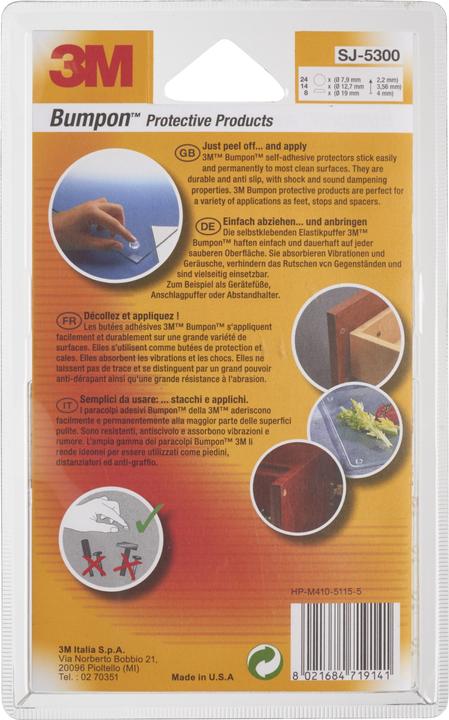 Actual product image 3M Protective Buffer - Mix (Stop dampers, 42 Piece)