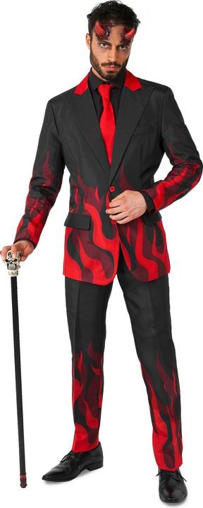 Actual product image OppoSuits Devil Suit, Black Devil Demon Party Costume (S)