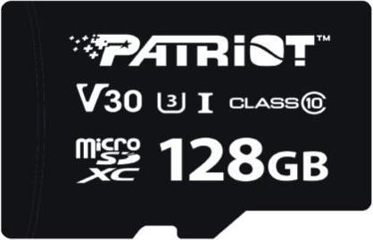 Actual product image Patriot SD Card 128GB VX Series MicroSDXV V30 PS001681 (128 GB, microSDXC, U3, UHS-I)