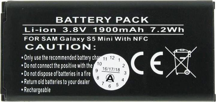 Produktbild Samsung Ladegerät und Akku mit NFC passend für Galaxy S5 Mini BG8000BBE