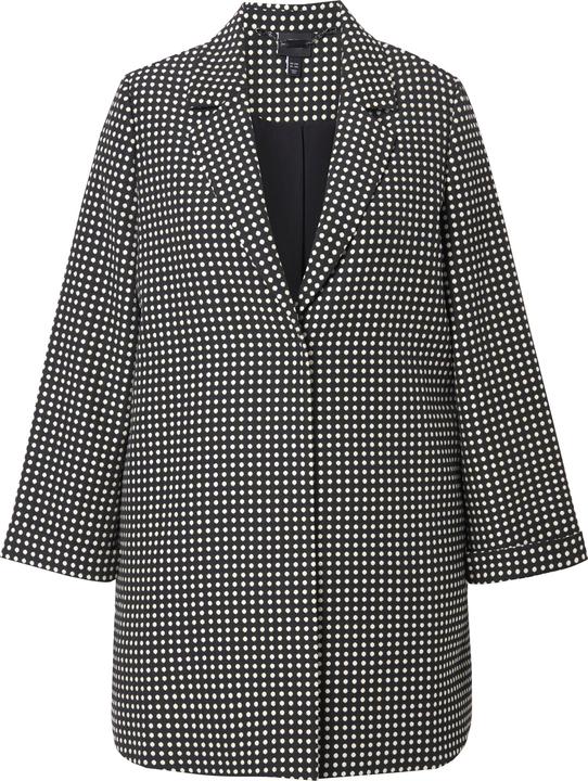 Produktbild Ulla Popken Jacquard-Jacke, A-Linie, Reverskragen, Seitenschlitze (56)