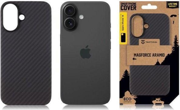 Actual product image Tactical MagForce Aramid Cover for Apple iPhone 16 Black (Apple iPhone 16)
