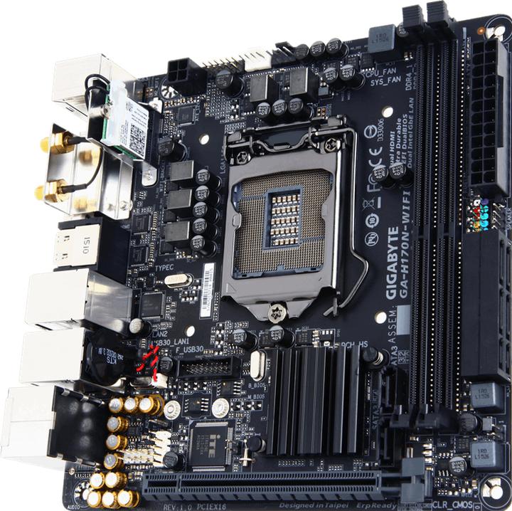 Produktbild Gigabyte Ga-H170n-Wifi (LGA 1151, Intel H170, Mini-ITX)