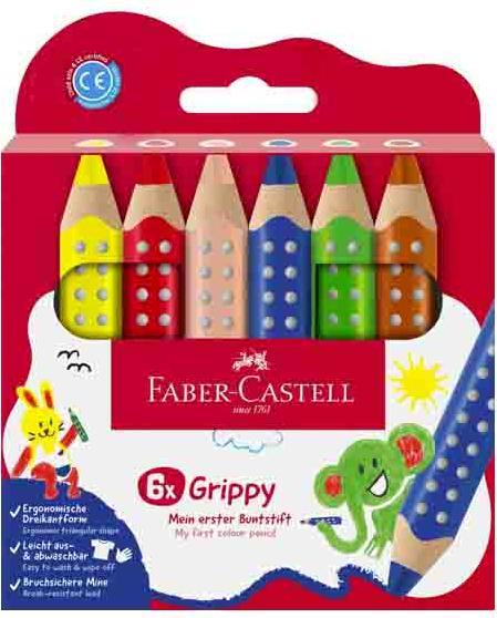 Produktbild Faber-Castell Wachsmalstift Grippy (6x)