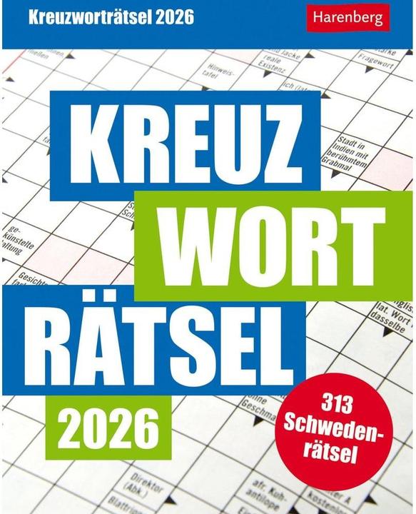 Harenberg Kreuzworträtsel Tagesabreisskalender 2026