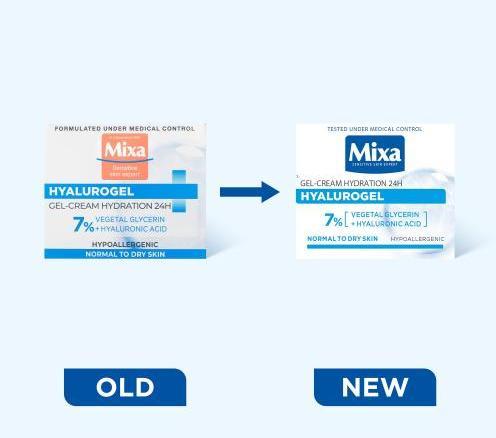 Actual product image Mixa Hyalurogel Light (50 ml, Day cream)