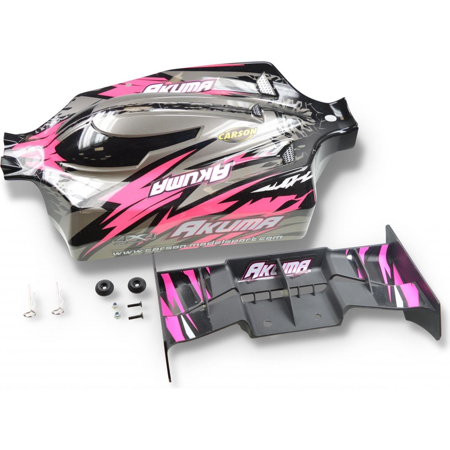 Carson 1:8 Karosserie-Set Akuma pink/grau