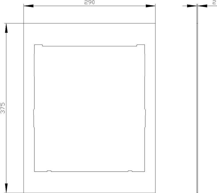 Actual product image Siemens Frame accessories 3NP1963-1DA00