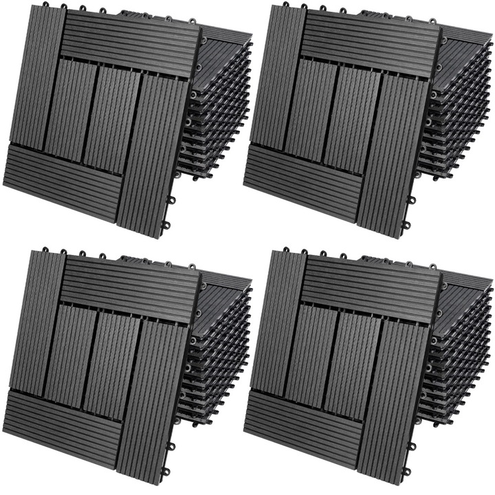 Casaria WPC Fliesen (44 x, 30 x 30 x 2 cm)