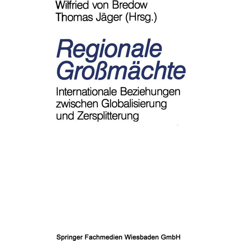 Regionale Grossmächte, Fachbücher von Thomas Jäger