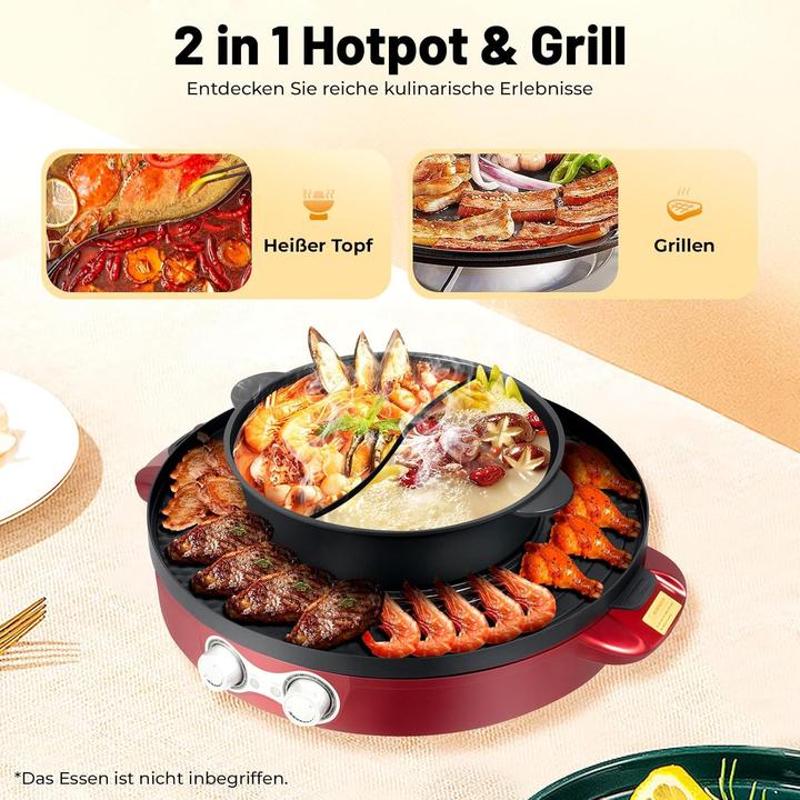 Image du produit Charocean Elektrischer Hot Pot & Grill 2-in-1
