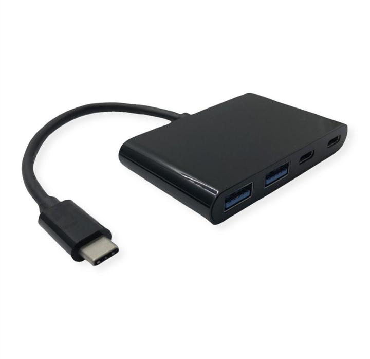 Actual product image Value USB 3.2 Gen 1 Hub, 4x (2x A+ 2x C), Type C connection cable (USB-C, 4 ports)