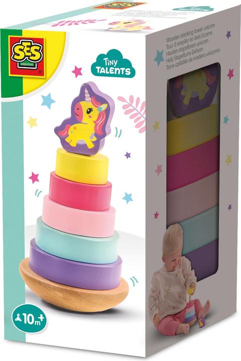 Ses Holz Stapelturm Einhorn