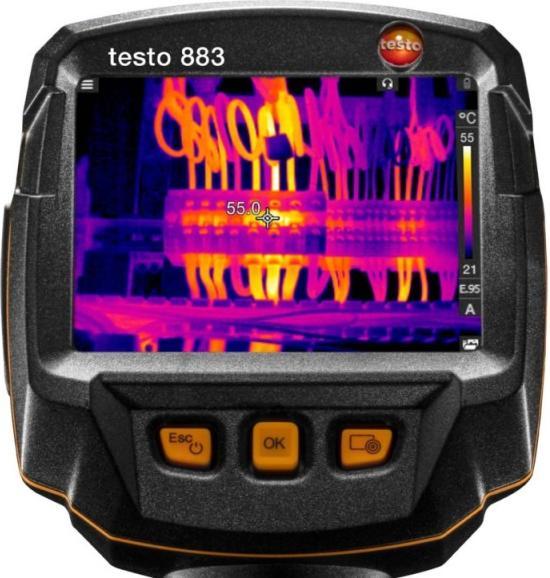 Actual product image Testo 883 Thermal imaging camera -30 to 650 °C 27 Hz WiFi
