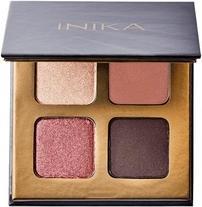 Actual product image Inika Organic Organische Quad Lidschatten-Palette mit mineralischem Schimmer, langanhaltend und hochpigmentiert