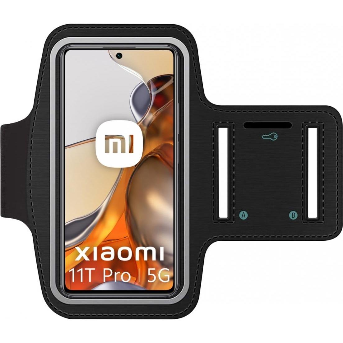 SmartFitness Xiaomi 11T Pro Handy Sport Armband, Smartphone Sportarmband, Schwarz