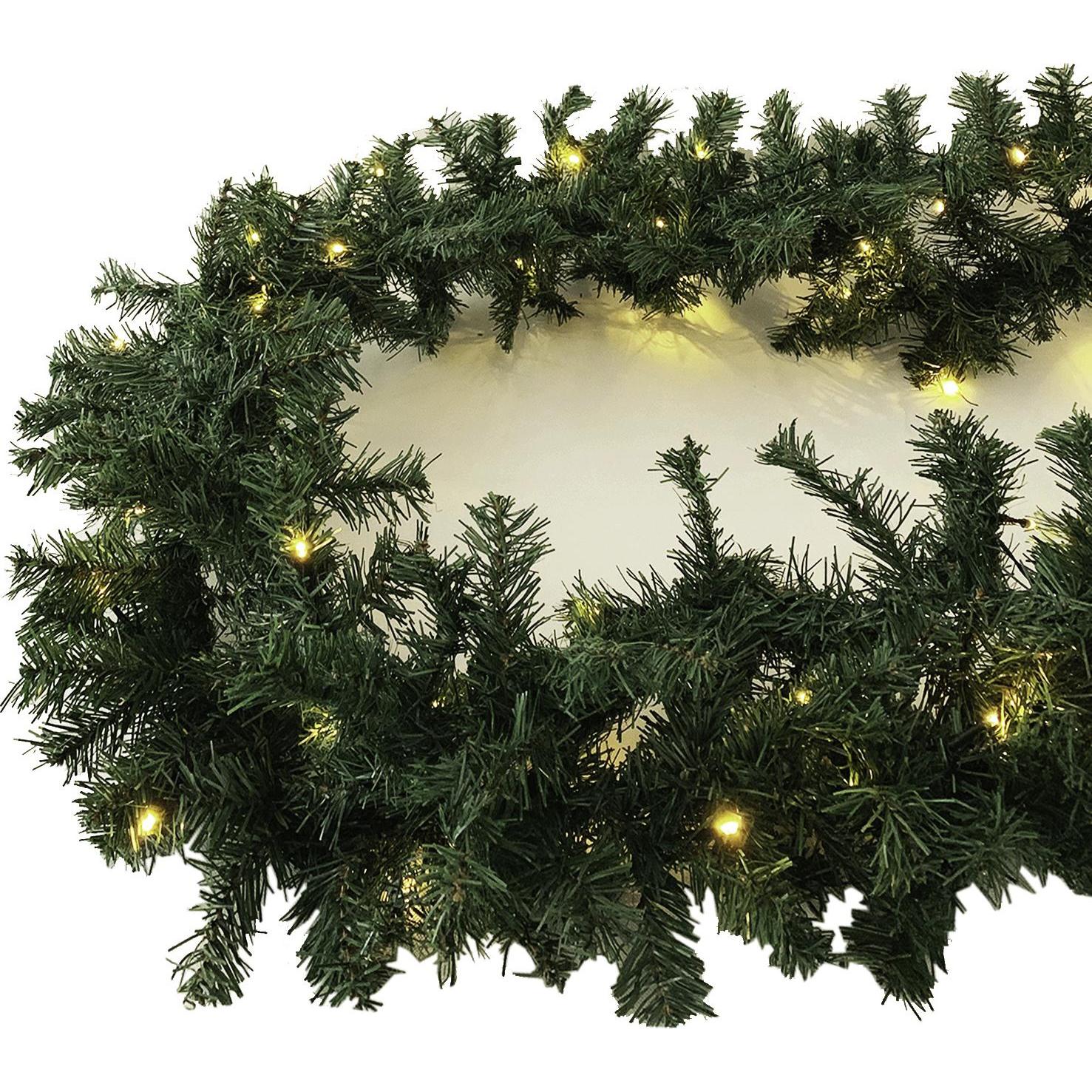 Inda-Exclusiv, Weihnachtsbeleuchtung, XXL LED Tannengirlande 810cm mit 100 LED