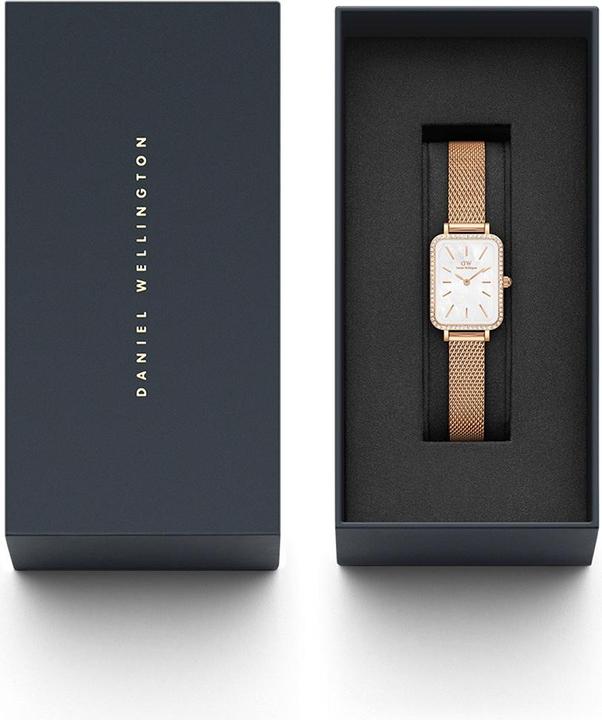 Immagine prodotto Daniel Wellington DW00100674 Damenuhr Quadro Lumine Bezel Melrose 26mm 3ATM (Orologio da polso analogico, 26 mm)