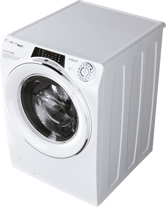 Actual product image Candy RO14146DWMCE/1-S Washing Machine, A, Front loading, Depth 60 cm, 14 kg, White (14 kg, Left)