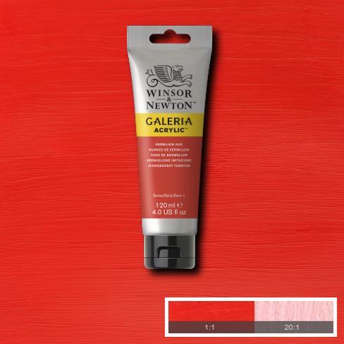 Actual product image Winsor & Newton Galeria Acrylic 120Ml Vermilion Hue 682 (Vermilion Hue, 120 ml)