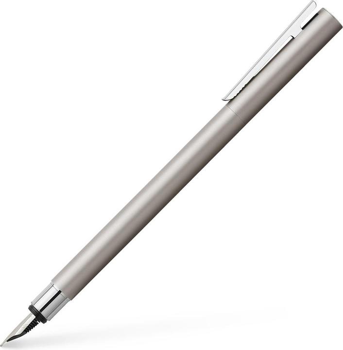 Produktbild Faber-Castell Fllhalter NEO Slim Edelstahl, matt, M (Silberfarben)