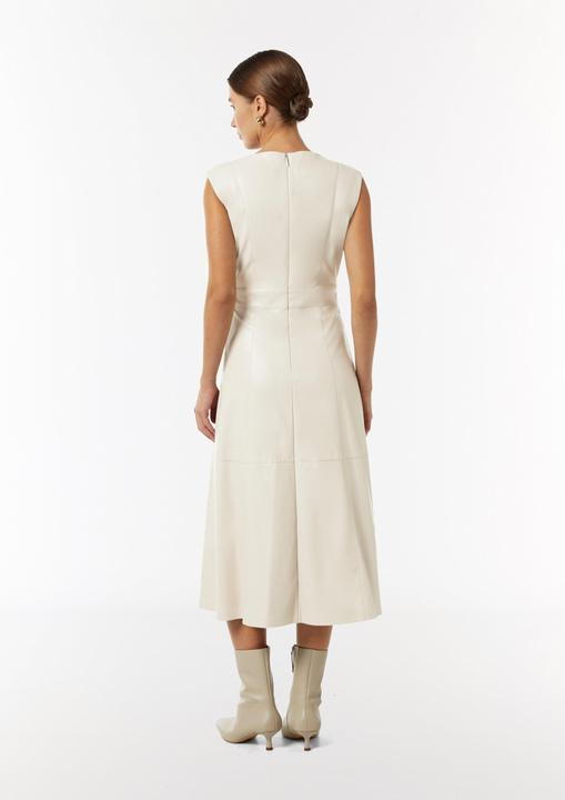Produktbild Comma Kleid Midi-Kleid in Lederoptik mit Ziernähten (32)