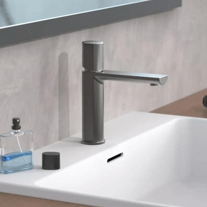 Produktbild Schütte Wasserhahn Bad NEW YORK Waschtischarmatur Graphit matt Einhebelmischer Mischbatterie 33612