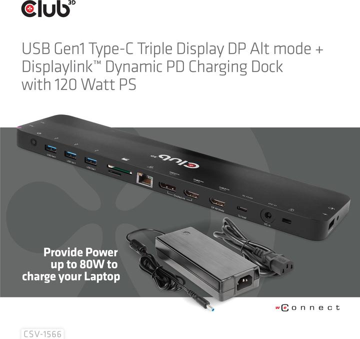 Produktbild Club 3D CSV-1566 (USB-C)