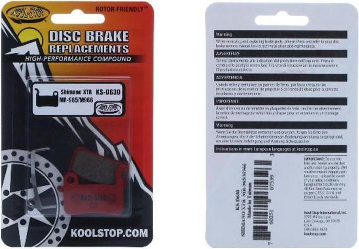 Actual product image Kool Stop Shimano XTR, Deore XT (Shimano, Organic (Resin))