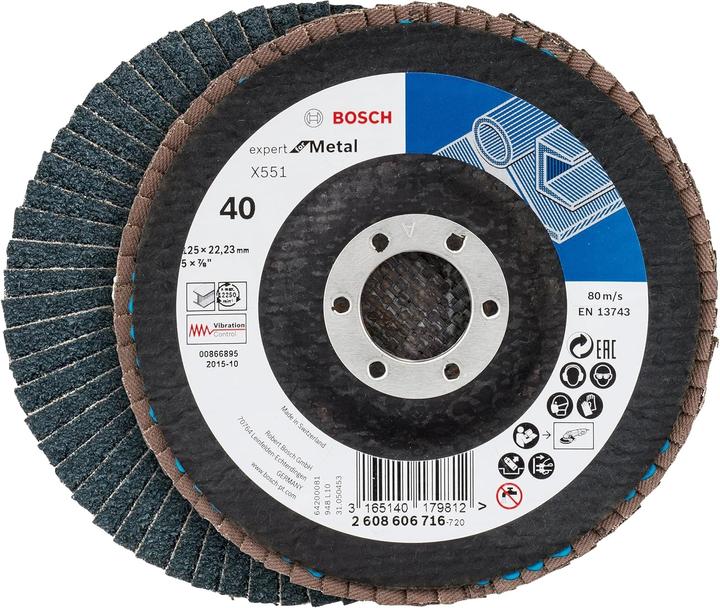 Produktbild Bosch Professional Fächerscheiben 125 Eimer (40, 60, 80)