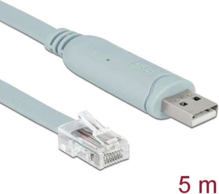 Immagine prodotto Delock Cavo console da USB a RJ-45, 5m (5 m, USB 2.0)