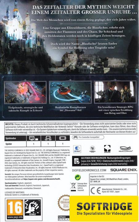 Actual product image Square Enix The DioField Chronicle (Switch) (Switch, DE)