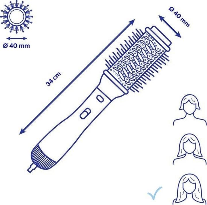 Actual product image Carmen Oval Quattro Brush