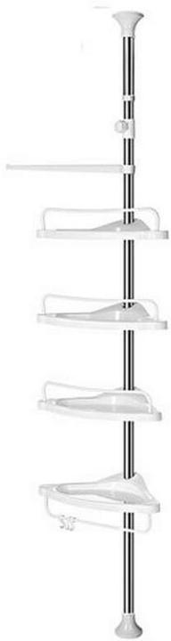 Songmics Teleskop-Duschregal BCB02SW weiss 25,0 x 35,0 x 85,0 - 300,5 cm (25 x 35 x 85 cm)