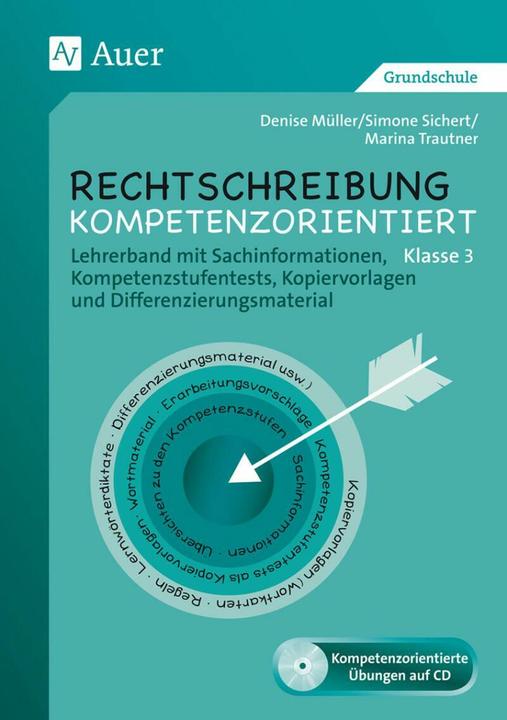 Produktbild Rechtschreibung kompetenzorientiert - Klasse 3 LB (Deutsch, Denise Müller, Marina Trautner, Simone Sichert, 2014)