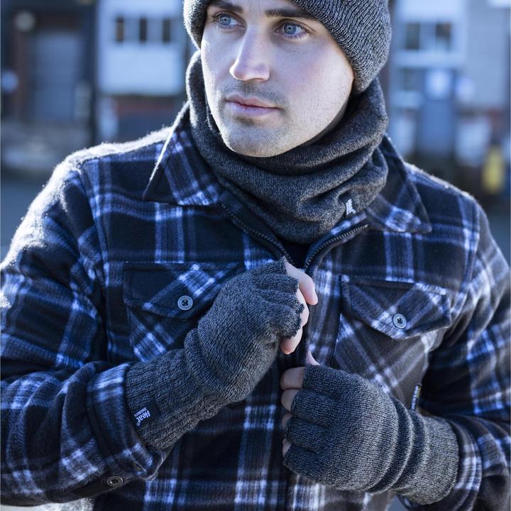 Produktbild Heat Holders Winter Warme 3.2 TOG Fleece Fingerlose Handschuhe Gestrickt Outdoor (One Size)