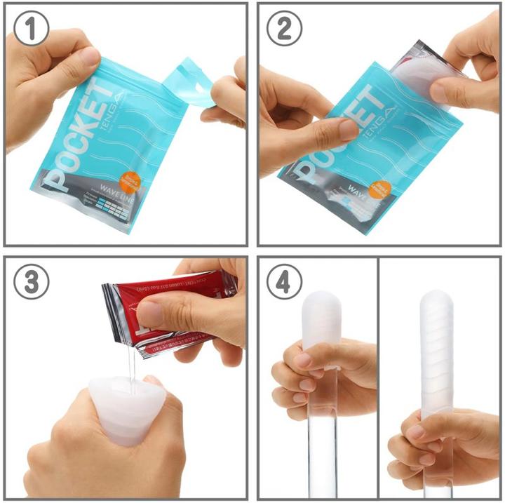 Actual product image Tenga Wave Line