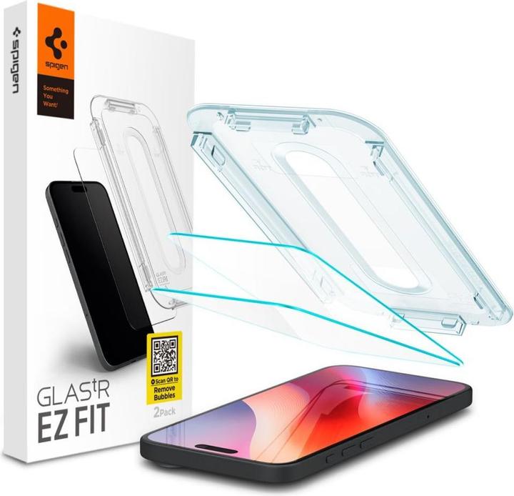 Image du produit Spigen Glas.TR EZ Fit (2 pcs, Apple iPhone 15)