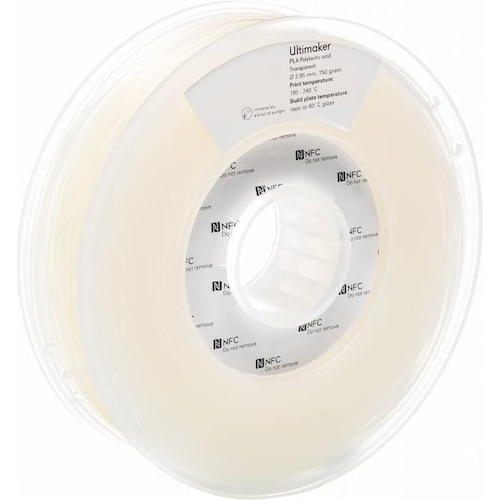 Ultimaker Filament (PLA, 2.85 mm, 750 g, Transparent), 3D Filament, Transparent