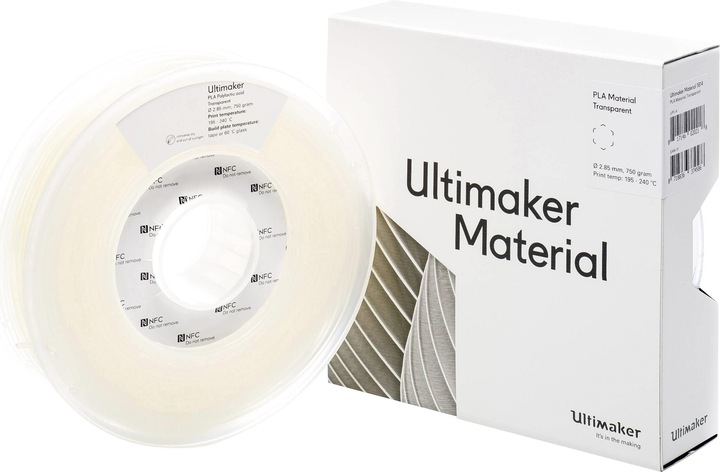 Produktbild Ultimaker Filament (PLA, 2.85 mm, 750 g, Transparent)