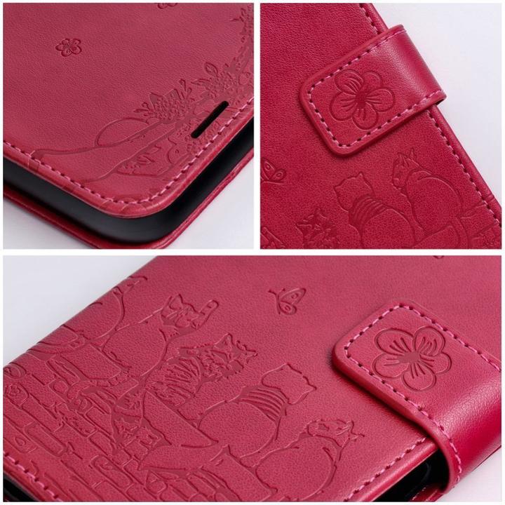Produktbild OEM Back panel cover MEZZO Book case for IPHONE 17 PRO MAX cats red (Apple iPhone 17 Pro Max)