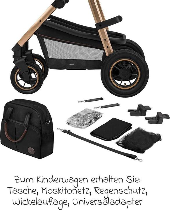 Image du produit Lionelo Poussette combinée Amber 2 en 1 Black Onyx