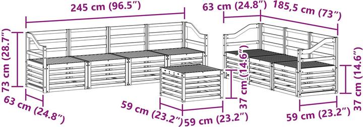 Produktbild vidaXL Outdoor-Sofa