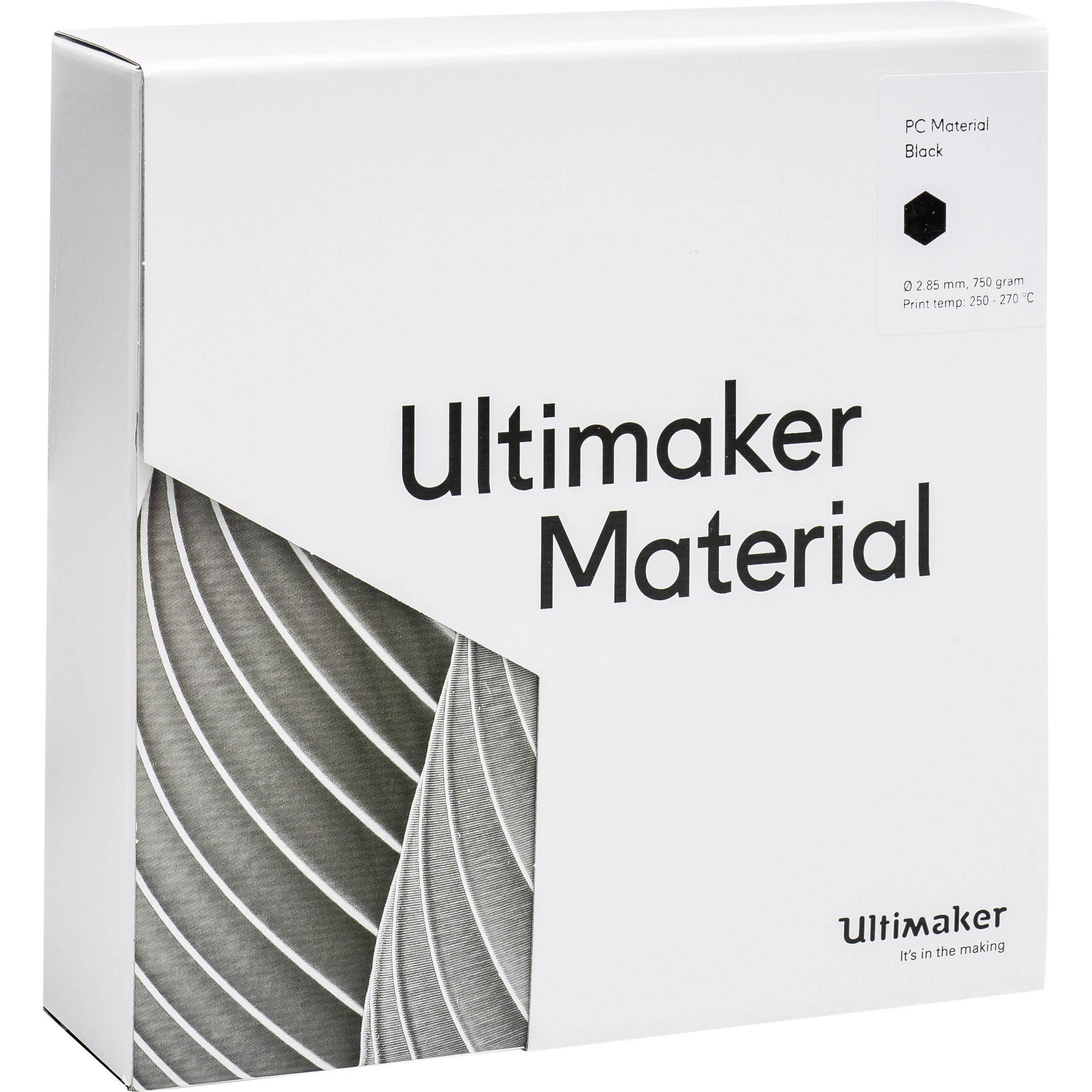 Thumbnail - Ultimaker Filament (PC, 2.85 mm, 750 g, Schwarz), 3D Filament, Schwarz