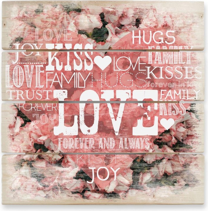 Immagine prodotto Trenddeko Cuore d'amore nel mare di fiori (40 x 41,5 cm)