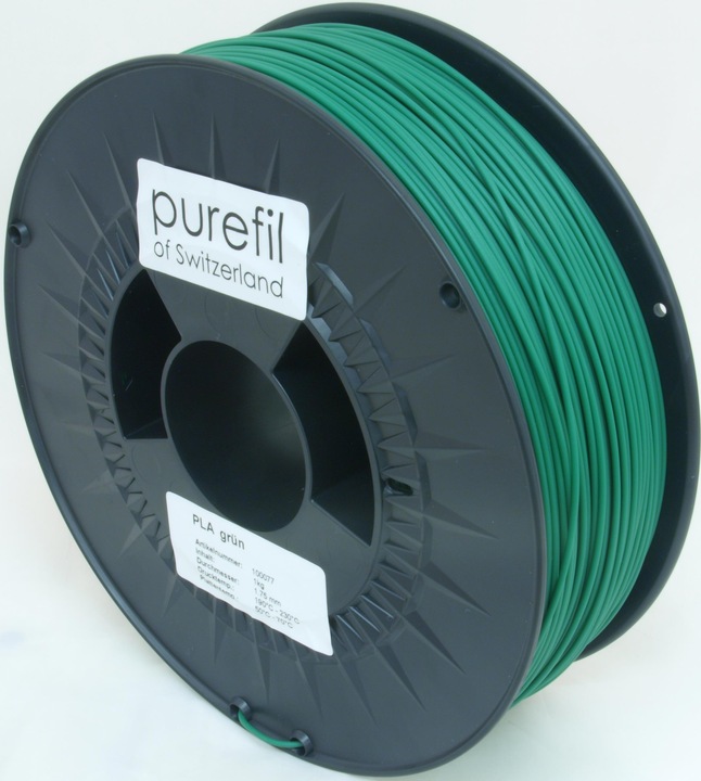 Actual product image Purefil Filament (PLA, 1.75 mm, 1000 g, Green)